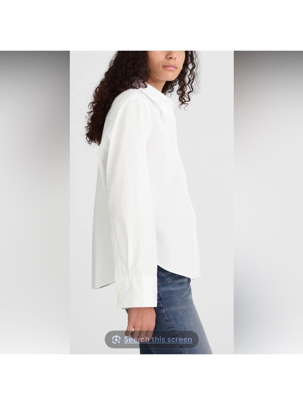 Madewell Oversized Oxford Cotton Button-Up Shirt Size XS NWT - Picture 2 of 15